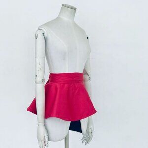 Satin Pink Peplum Belt